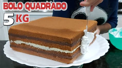 BOLO QUADRADO DE 5 KILOS 25 X 25 /TRABALHO COM O .
